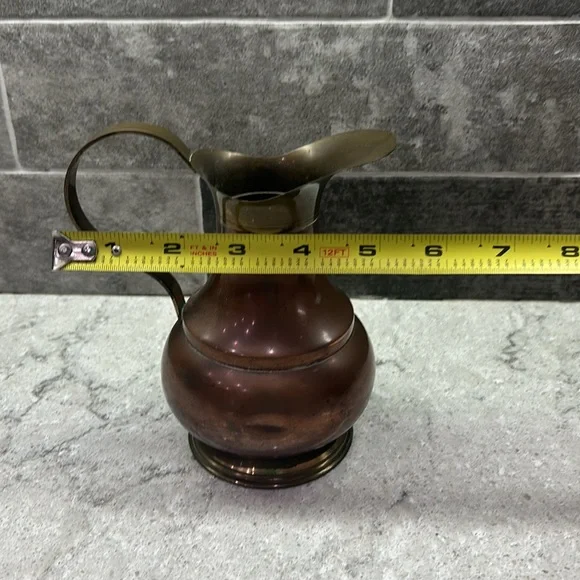 6” Brass Pitcher - Picture 3 of 11